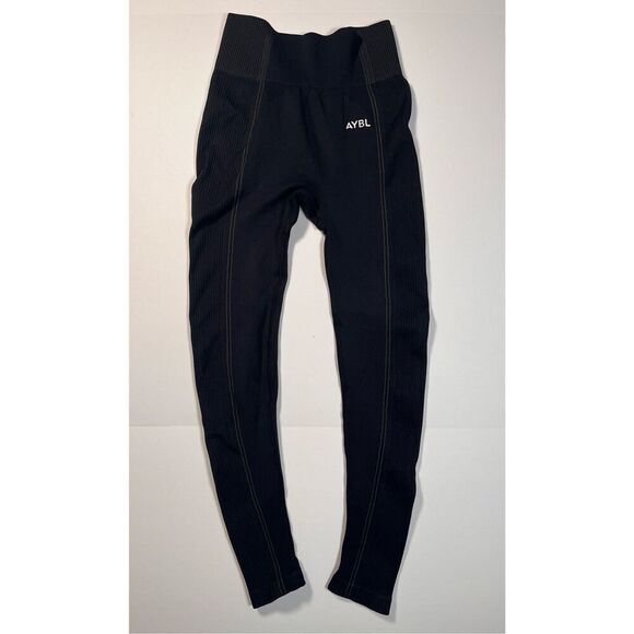 AYBL Reflex Seamless Leggings Black Compression Contour High Waist Size Small - Picture 3 of 10